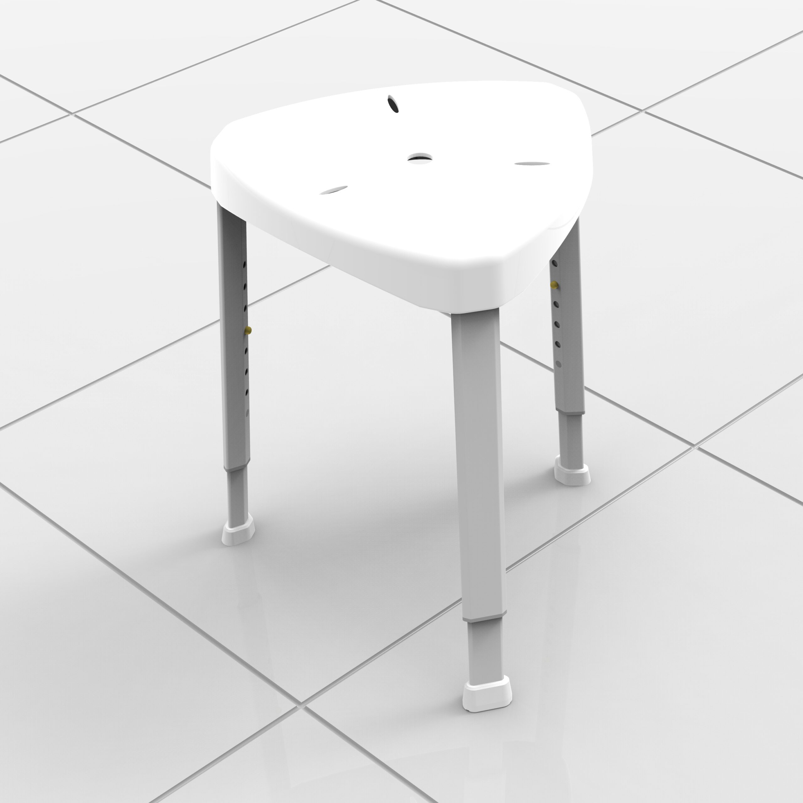 Image showing the Shower Stool in context on a tiled floor