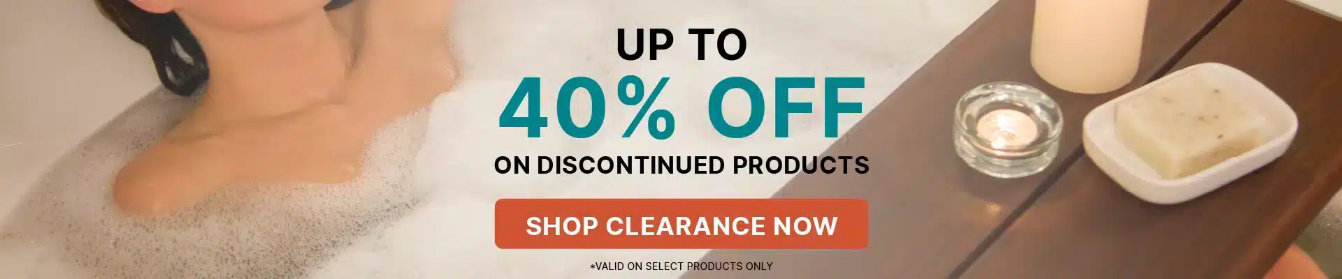 Up to 40% off on discontinued products/ Click the image to shop now.